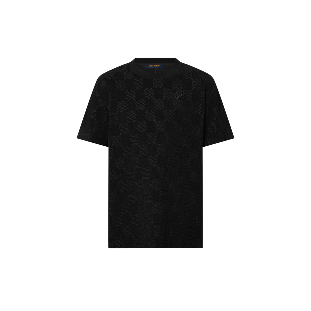 Damier French Terry Cotton T-Shirt - Ready-to-Wear | LOUIS VUITTON